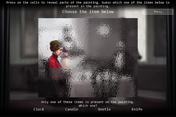 A word puzzle from the game